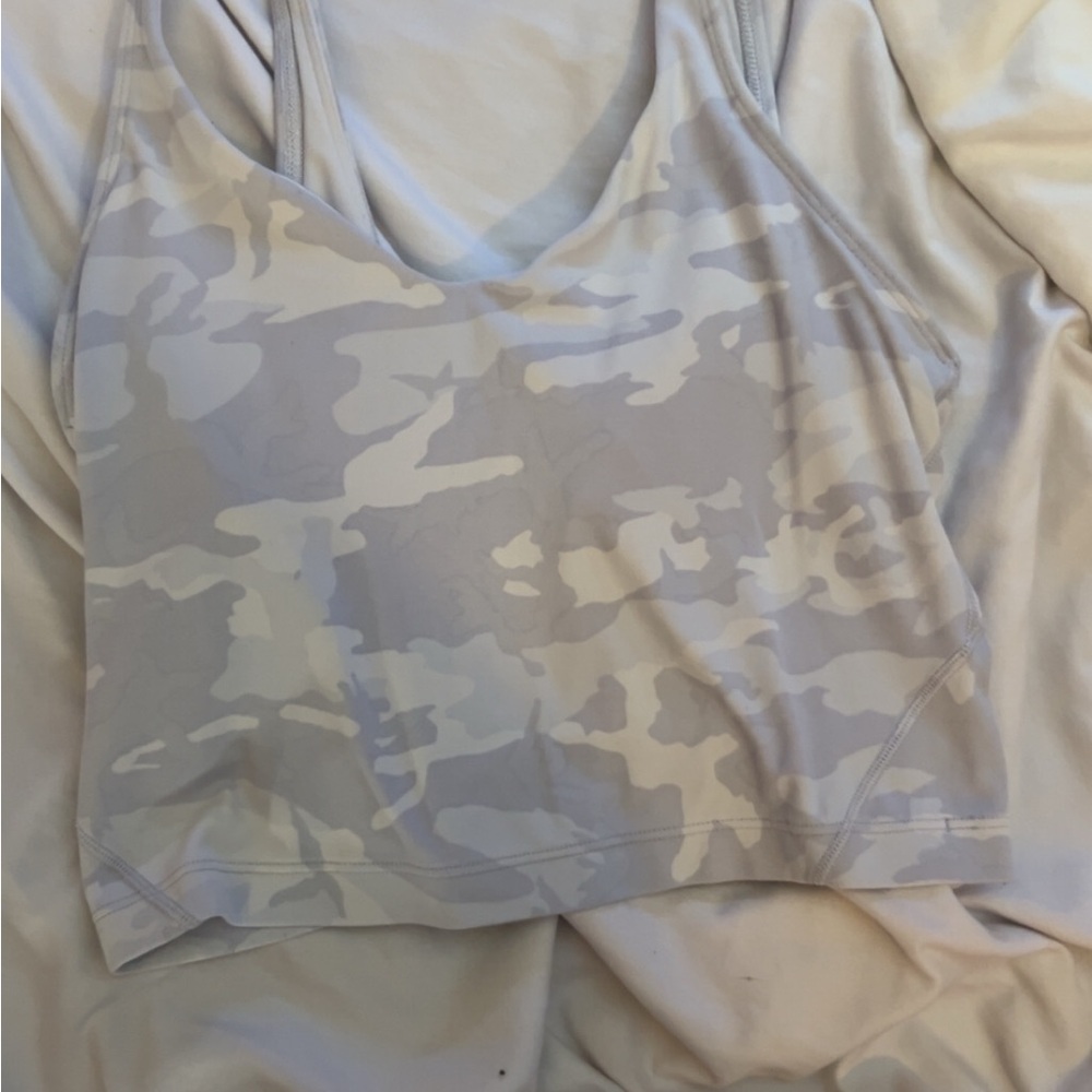 lululemon white camo align tank